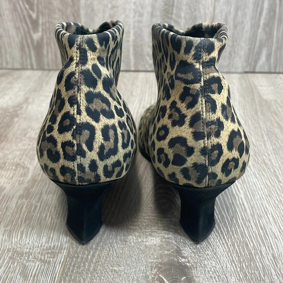 Thierry Rabotin Ella Leopard Vero Cuoio Suede Heel Booties Italian Designer 36.5 - Picture 4 of 15